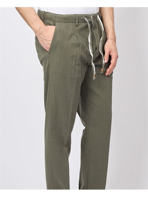 Pantaloni da uomo Yes Zee in misto lino YES ZEE | P670-PW000979